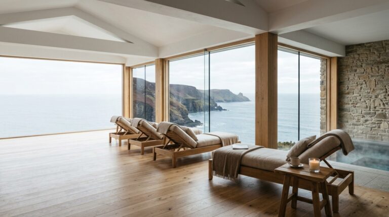 Coastal wellness retreat overlooking the sea on the Isle of Man